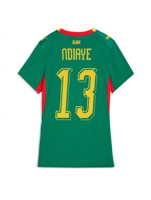 Zenske Futbalové oblečenie Senegal Iliman Ndiaye #13 MS 2026 Krátky Rukáv - Preč Zenske Futbalové oblečenie Senegal Iliman Ndiaye #13 MS 2026 Krátky Rukáv - Preč